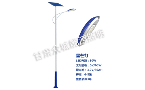 和布克赛尔太阳能路灯核心技术参数解读